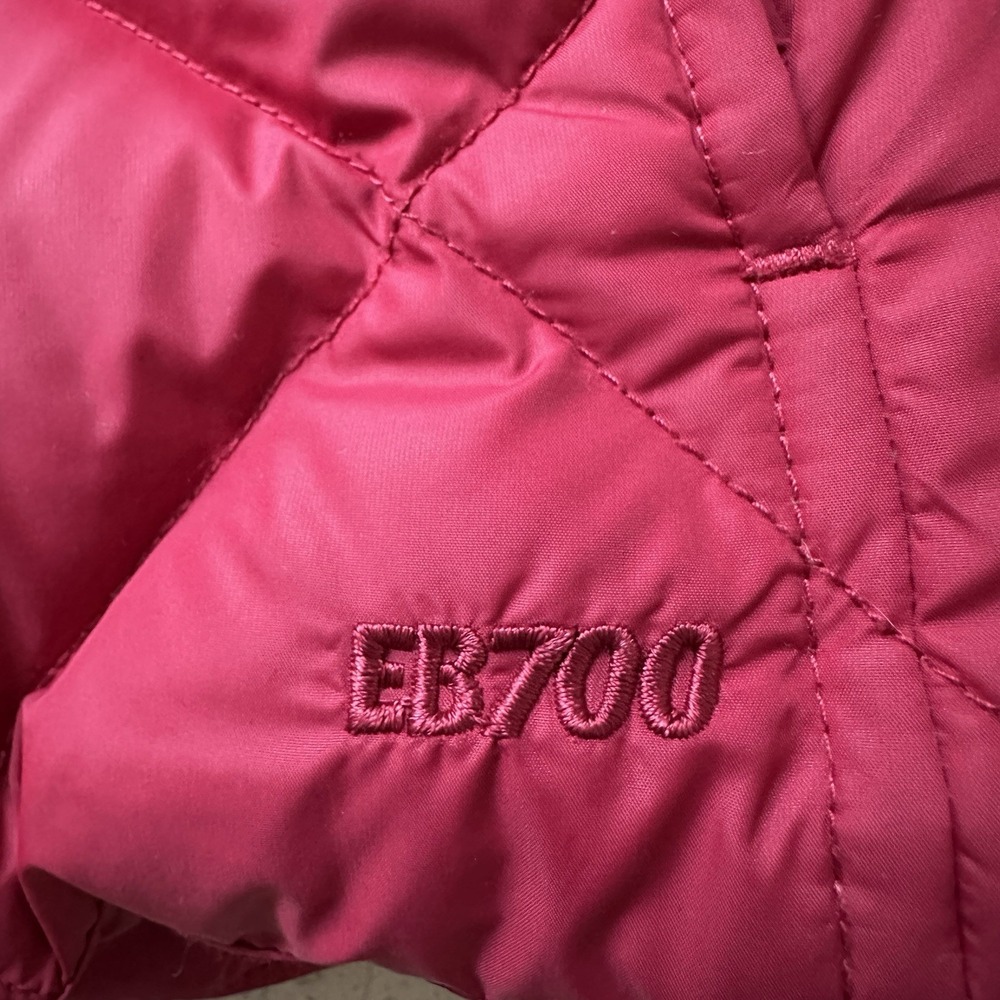 Eddie Bauer Goose Down 700 Fill Power Puffer Jacket Women's Small Red Quilt - Picture 10 of 15